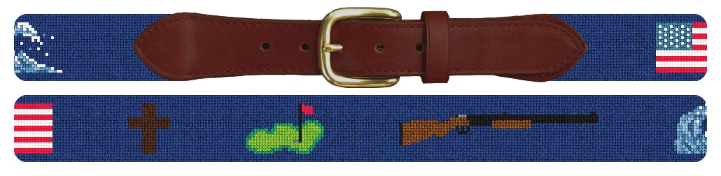 Custom Needlepoint Belt