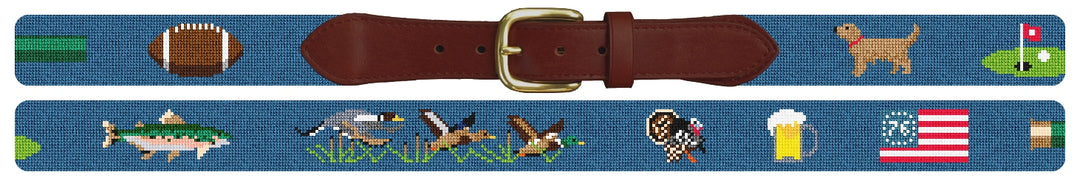Custom Needlepoint Belt