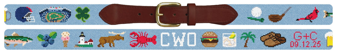 Custom Needlepoint Belt