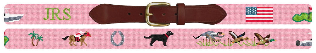 Custom Needlepoint Belt
