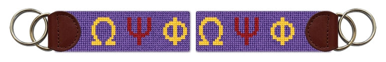 Custom Needlepoint Key Fob