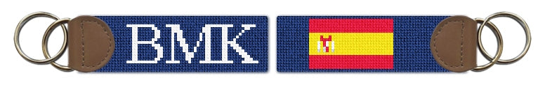 Custom Needlepoint Key Fob