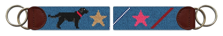 Custom Needlepoint Key Fob