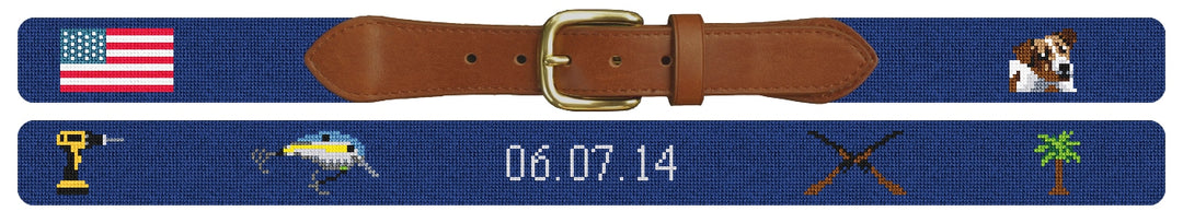 Custom Needlepoint Belt