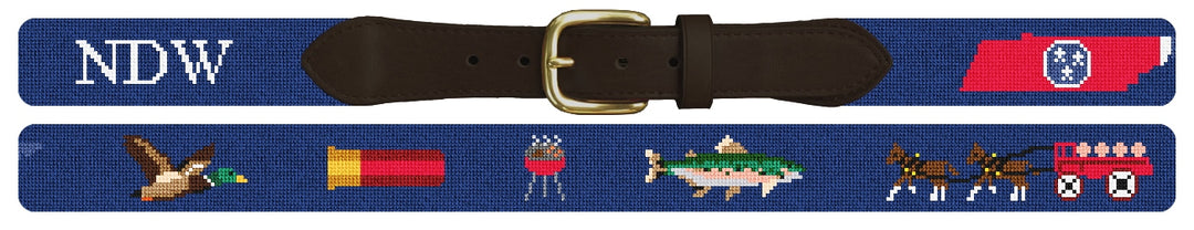 Custom Needlepoint Belt
