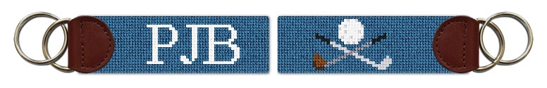 Custom Needlepoint Key Fob