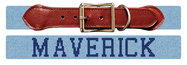 Custom Needlepoint Dog Collar