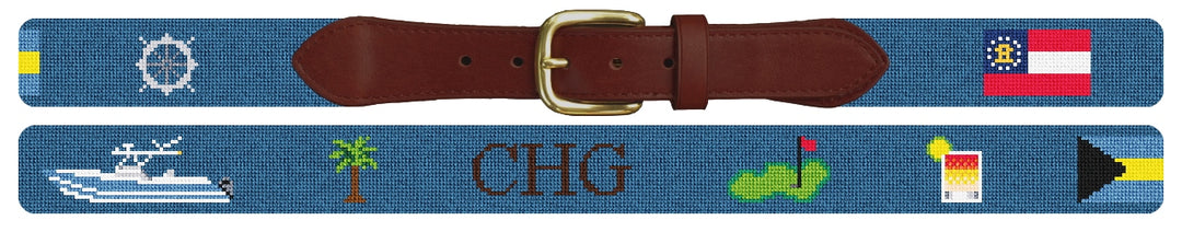 Custom Needlepoint Belt