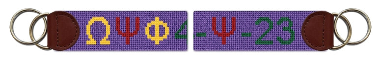 Custom Needlepoint Key Fob