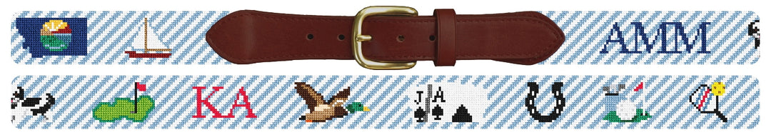 Custom Needlepoint Belt
