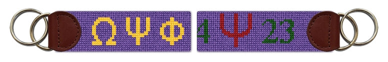 Custom Needlepoint Key Fob