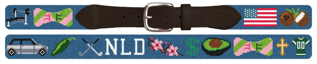 Custom Needlepoint Belt