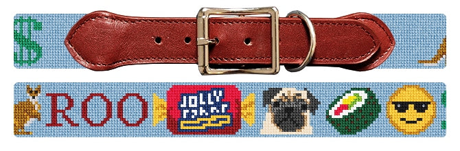 Custom Needlepoint Dog Collar
