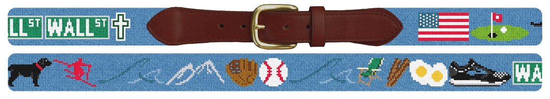 Custom Needlepoint Belt
