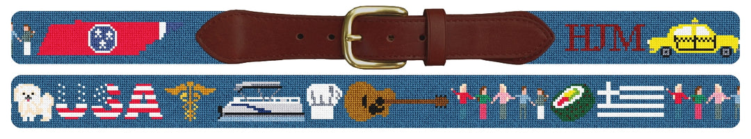 Custom Needlepoint Belt