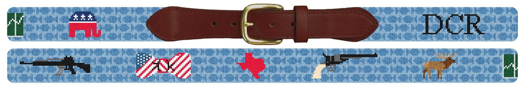 Custom Needlepoint Belt
