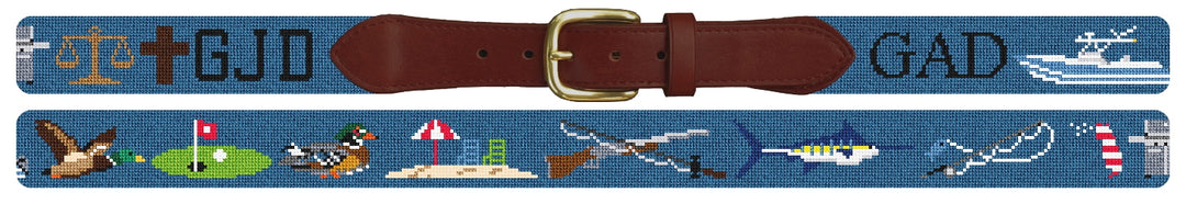 Custom Needlepoint Belt