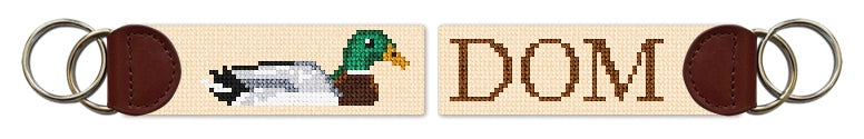 Custom Needlepoint Key Fob