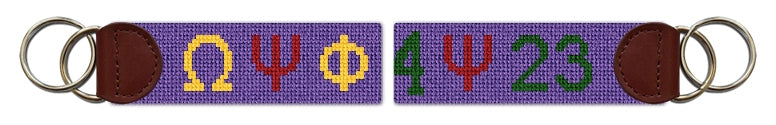 Custom Needlepoint Key Fob