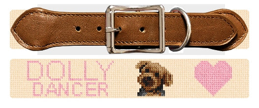 Custom Needlepoint Dog Collar