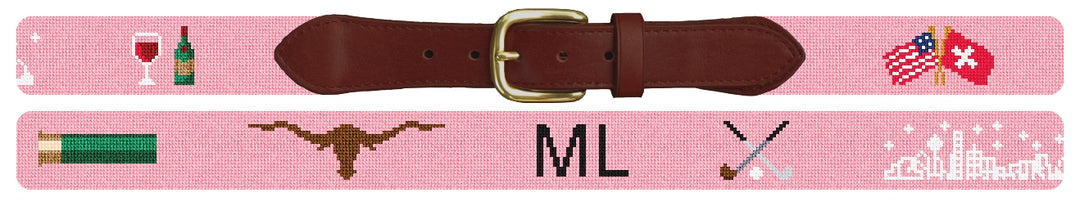 Custom Needlepoint Belt