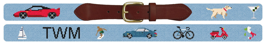 Custom Needlepoint Belt
