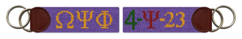 Custom Needlepoint Key Fob