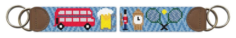 Custom Needlepoint Key Fob