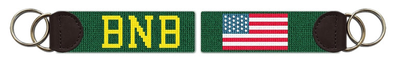 Custom Needlepoint Key Fob
