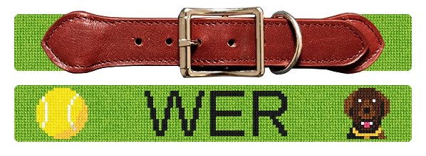 Custom Needlepoint Dog Collar