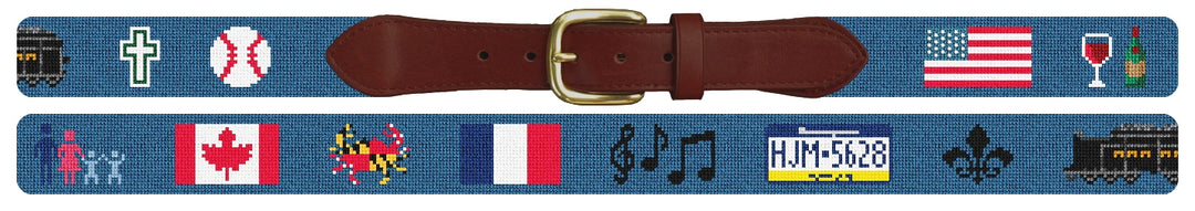 Custom Needlepoint Belt
