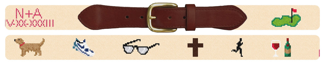 Custom Needlepoint Belt