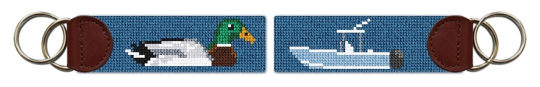 Custom Needlepoint Key Fob