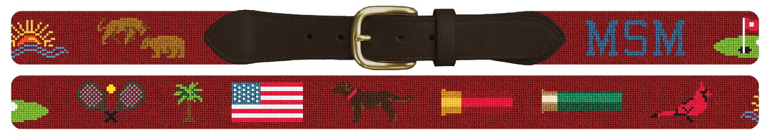 Custom Needlepoint Belt