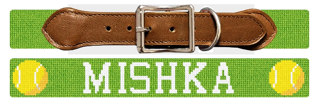 Custom Needlepoint Dog Collar