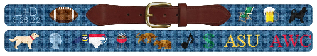 Custom Needlepoint Belt