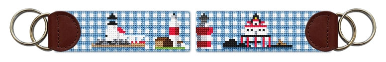 Custom Needlepoint Key Fob