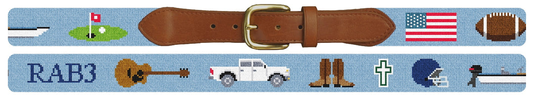 Custom Needlepoint Belt