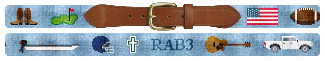 Custom Needlepoint Belt