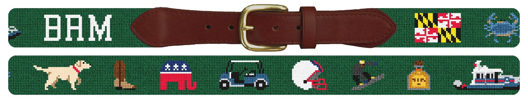 Custom Needlepoint Belt