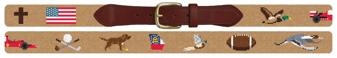 Custom Needlepoint Belt