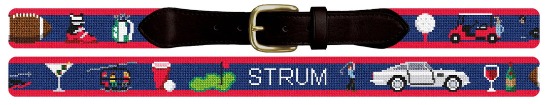 Custom Needlepoint Belt
