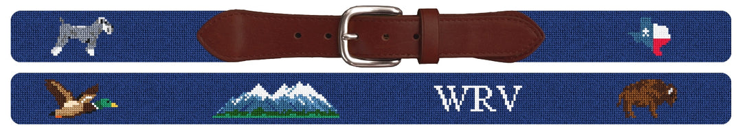 Custom Needlepoint Belt