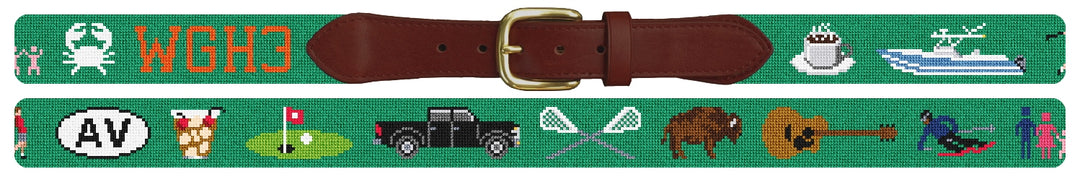 Custom Needlepoint Belt