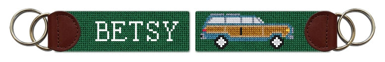 Custom Needlepoint Key Fob