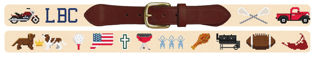 Custom Needlepoint Belt