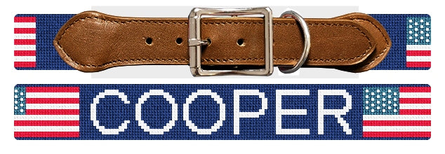 Custom Needlepoint Dog Collar