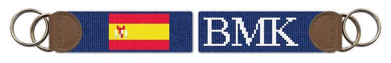 Custom Needlepoint Key Fob