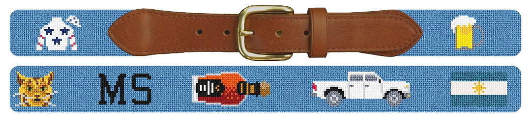 Custom Needlepoint Belt