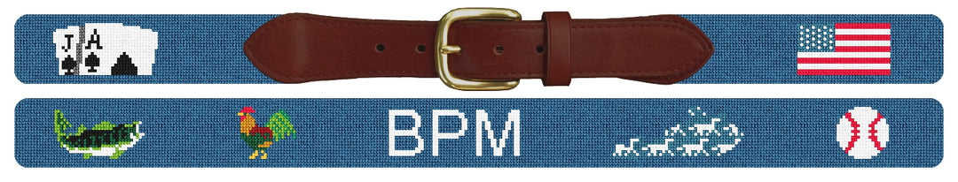 Custom Needlepoint Belt